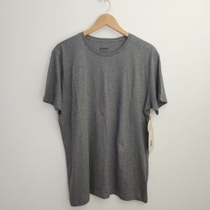 Pact Heather Gray Unisex Crewneck Tee M